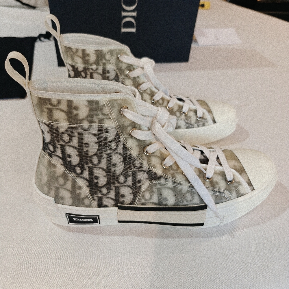 Dior High-Top Sneakers B23 Oblique